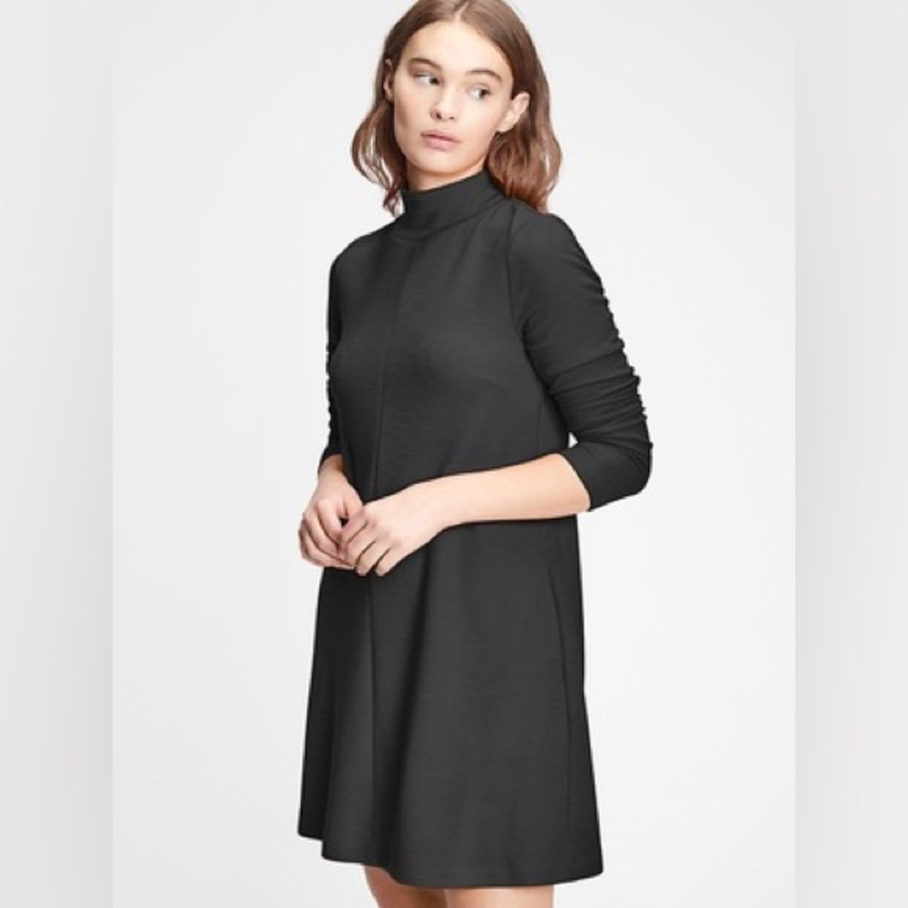 Gap Mock Neck Mini Swing Dress